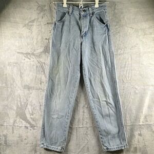 Vintage 80s Light Wash Straight Leg Jeans Boys Size 12‎ Denim USA Made Rustler